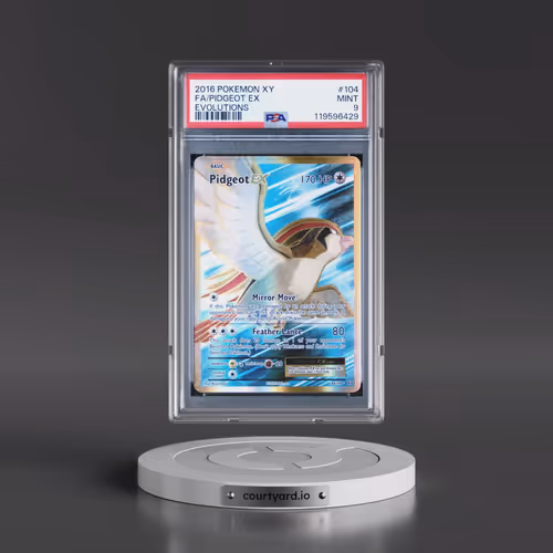 2016 Pokémon XY Evolutions #104 Pidgeot EX - Holo Full Art (PSA 9 MINT)