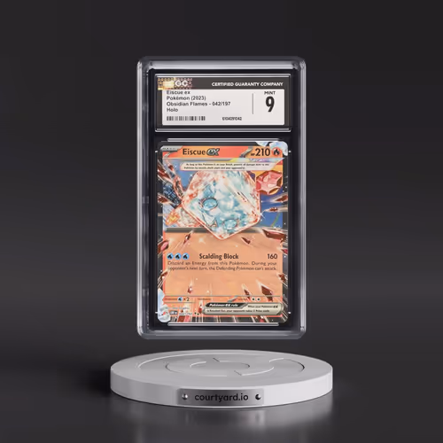 2023 Obsidian Flames - OBF EN #042/197 Eiscue ex - Holo (CGC 9 MINT)