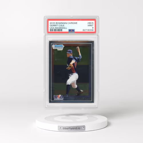 2010 Bowman Chrome USA Baseball #BC5 Gerrit Cole (PSA 9 MINT)