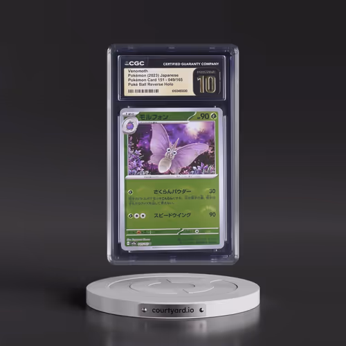 2010 Pokémon Card 151 #049/165 Venomoth - Reverse Holo Poké Ball (CGC 10 PRISTINE)