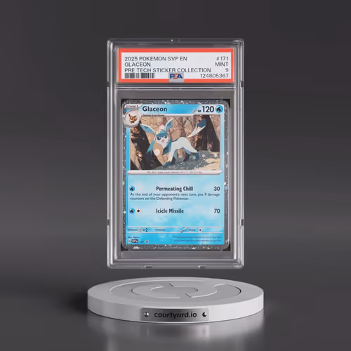 2025 Pokémon Svp EN-SV Black Star Promo #171 Glaceon - Prismatic Evolutions Tech Sticker Collection