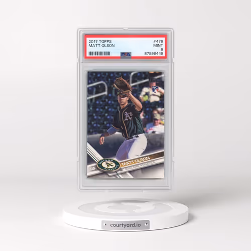 2017 Topps #476 Matt Olson (PSA 9 MINT)