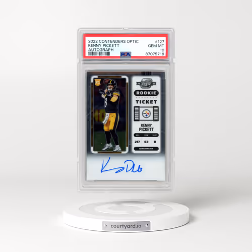2022 Panini Contenders Optic #127 Kenny Pickett - Autograph (PSA 10 GEM MINT)