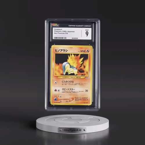 1999 Neo Premium File Cyndaquil - No Rarity (CGC 9 MINT)