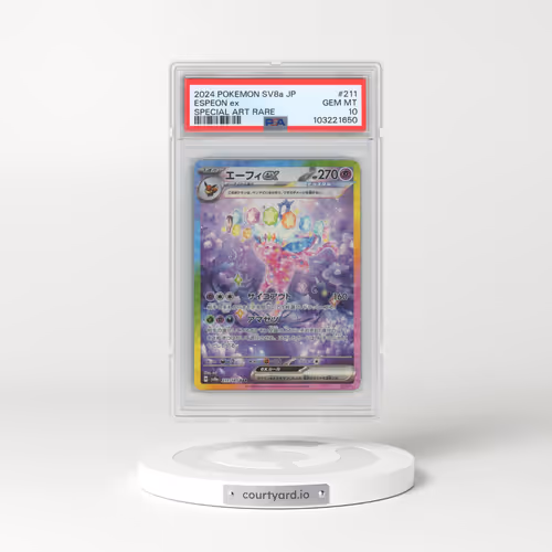 2024 Pokémon Sv8a-Terastal Fest EX #211 Espeon EX - Holo Special Art Rare (PSA 10 GEM MINT)