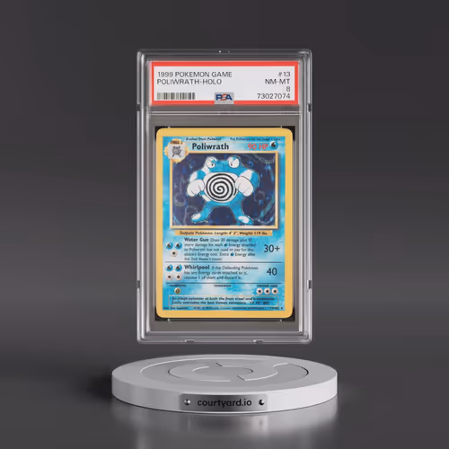 1999 Pokémon Game #13 Poliwrath - Holo (PSA 8 NM-MT)