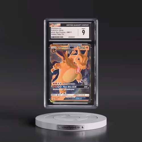 2016 Black Star Promos - Sun & Moon #SM211 Charizard GX - Hidden Fates Tin (Holo) (CGC 9 MINT)