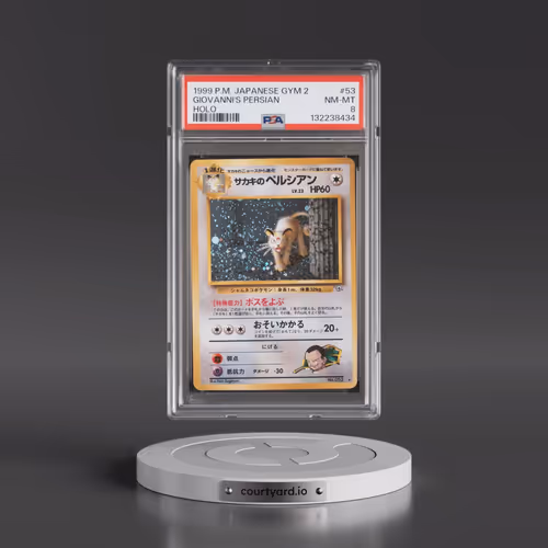 1999 Pokémon Gym 2 #53 Giovanni's Persian - Holo (PSA 8 NM-MT)