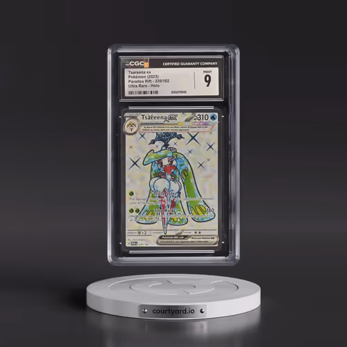 2023 Pokémon Par EN-Paradox Rift #220 Tsareena EX - Holo Ultra Rare (CGC 9 MINT)