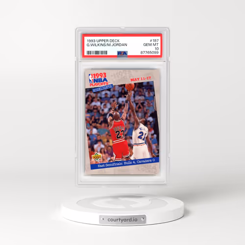 1993 Upper Deck #187 Gerald Wilkins/Michael Jordan (PSA 10 GEM MINT)
