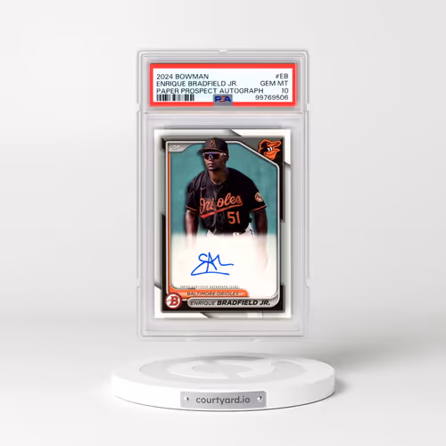 2024 Bowman Paper Prospect Autographs #EB Enrique Bradfield Jr. (PSA 10 GEM MINT)