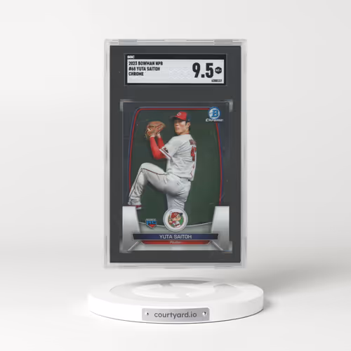 2023 Bowman Npb #68 Yuta Saitoh - Chrome (SGC 9.5 MINT+)