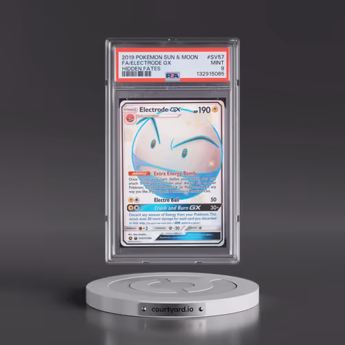 2019 Pokémon Sun & Moon Hidden Fates #SV57 Electrode GX - Holo Full Art (PSA 9 MINT)