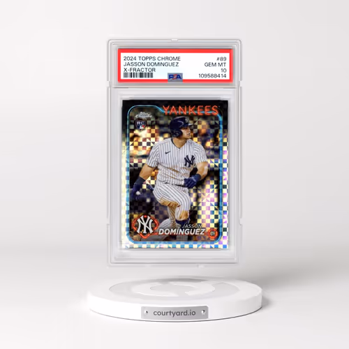 2024 Topps Chrome #89 Jasson Dominguez - X-Fractor (PSA 10 GEM MINT)