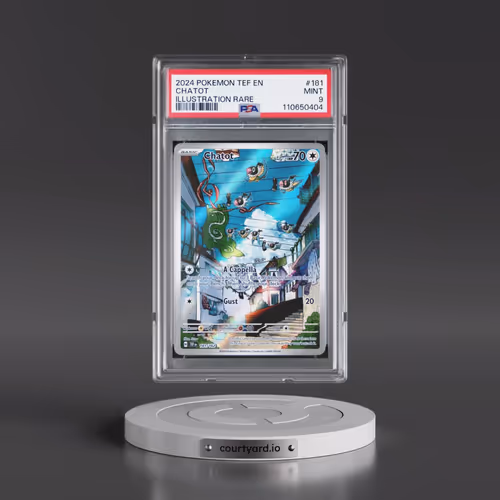 2024 Pokémon Tef EN-Temporal Forces #181 Chatot - Illustration Rare (PSA 9 MINT)