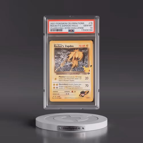 2021 Pokémon Celebrations Classic Collection #15 Rocket's Zapdos - Holo (PSA 10 GEM MINT)