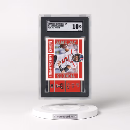 2017 Panini Contenders Draft Picks #15 Patrick Mahomes II - Game Day Tickets (SGC 10 GEM MINT)
