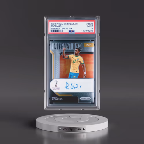 2022 Panini Prizm World Cup Qatar International Ink #IRGO Rodrygo