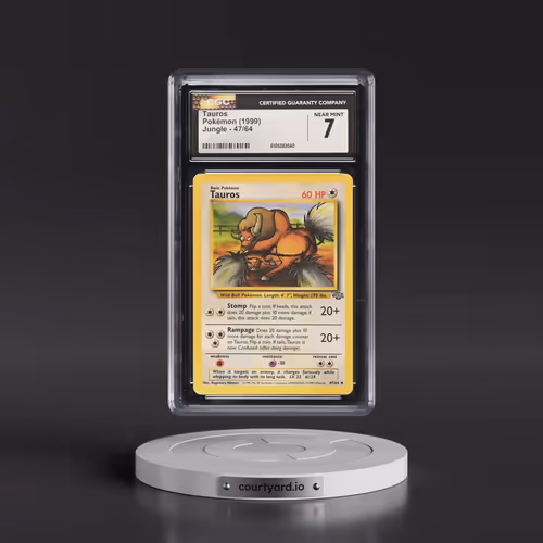 1999 Jungle #47/64 Tauros (CGC 7 NM)