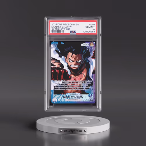 2025 One Piece OP11-A Fist of Divine Speed #040 Monkey D. Luffy - Alternate Art (PSA 10 GEM MINT)