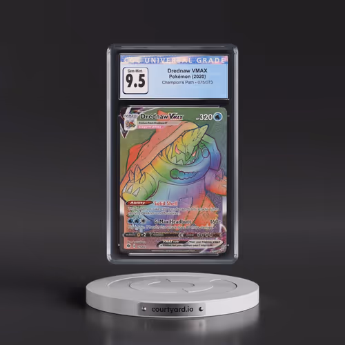 2020 Champion's Path #075/073 Drednaw VMAX - Rainbow Rare Holo (CGC 10 GEM MINT)
