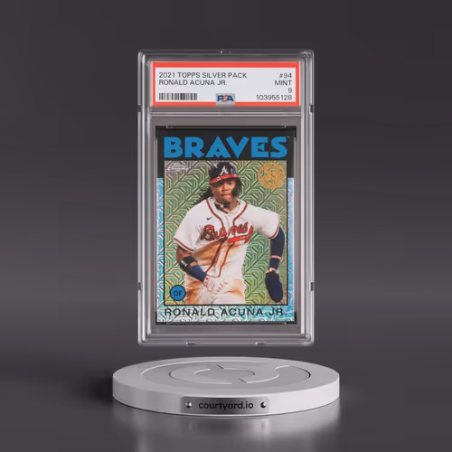 2021 Topps Silver Pack 1986 Chrome Promo #94 Ronald Acuna Jr. (PSA 9 MINT)