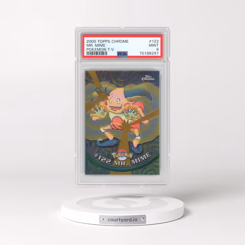 2000 Topps Chrome Pokémon T.V. #122 Mr. Mime (PSA 9 MINT)
