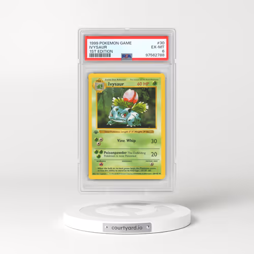 1999 Pokémon Game #30 Ivysaur - 1st Edition (PSA 6 EX-MT)