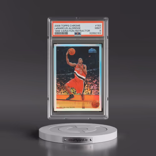 2006 Topps Chrome #183 LaMarcus Aldridge - 1996 Variation-Refractor (PSA 9 MINT)