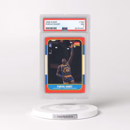 1986 Fleer #100 Purvis Short (PSA 7 NM)
