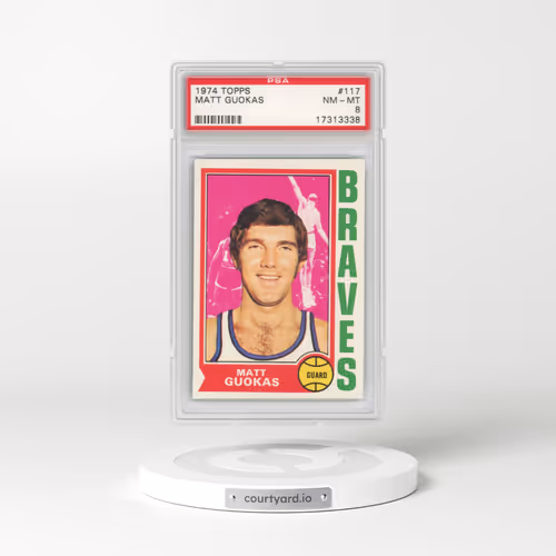 1974 Topps #117 Matt Guokas (PSA 8 NM-MT)