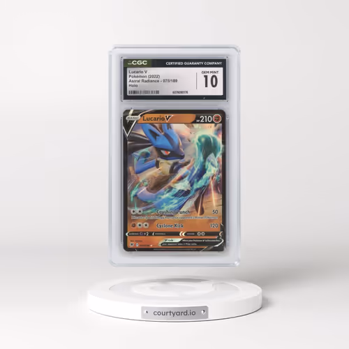 Astral Radiance #078/189 Lucario V - Holo (CGC 10 GEM MINT)