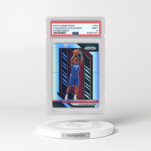 2018 Panini Prizm #184 Shai Gilgeous-Alexander - Hyper Prizm (PSA 9 MINT)