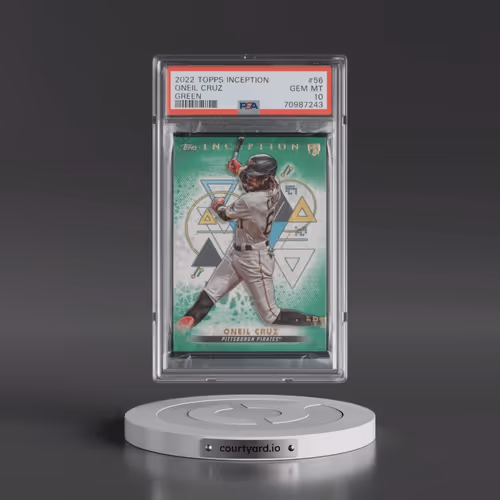2022 Topps Inception #56 Oneil Cruz - Green (PSA 10 GEM MINT)