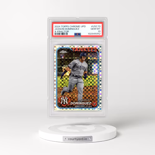 2024 Topps Chrome Update #USC70 Jasson Dominguez - X-Fractor (PSA 10 GEM MINT)