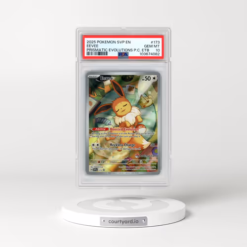 2025 Pokémon Svp EN-SV Black Star Promo #173 Eevee - Prismatic Evolutions Pokemon Center Elite Train
