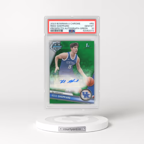 2023 Bowman University Chrome Bowman Chrome Prospects Autographs #RS Reed Sheppard - Green Refractor (PSA 10 GEM MINT)