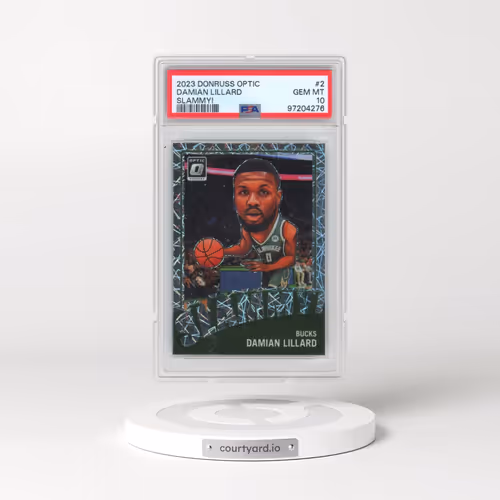 2023 Panini Donruss Optic Slammy! #2 Damian Lillard (PSA 10 GEM MINT)