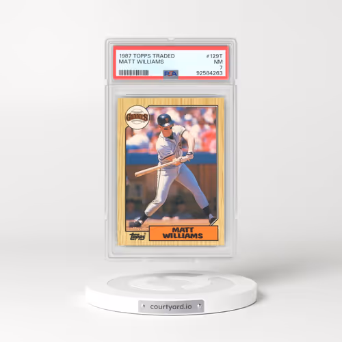 1987 Topps Traded #129T Matt Williams (PSA 7 NM)