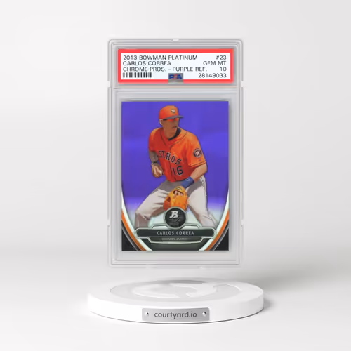2013 Bowman Platinum Chrome Prospects #23 Carlos Correa - Purple Refractor (PSA 10 GEM MINT)