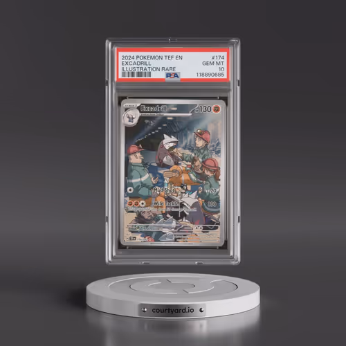 2024 Pokémon Tef EN-Temporal Forces #174 Excadrill - Illustration Rare (PSA 10 GEM MINT)