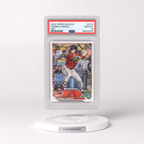 2023 Topps Holiday #H113 Corbin Carroll - Ssp (PSA 10 GEM MINT)