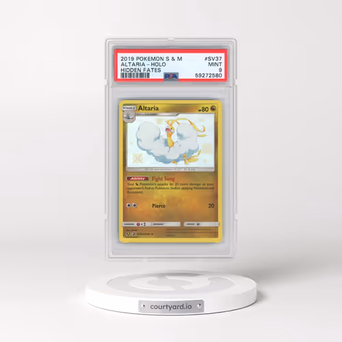 2019 Pokémon Sun & Moon Hidden Fates #SV37 Altaria - Holo (PSA 9 MINT)