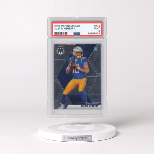 2020 Panini Mosaic #204 Justin Herbert (PSA 9 MINT)
