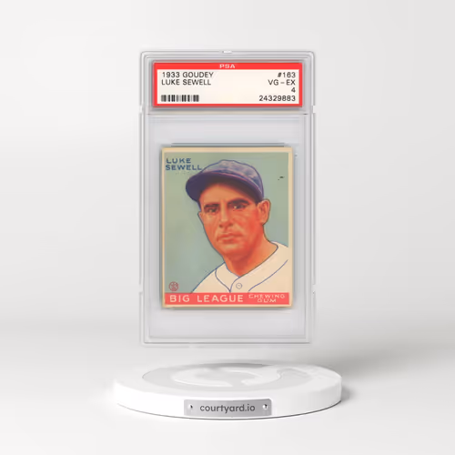1933 Goudey #163 Luke Sewell (PSA 4 VG-EX)