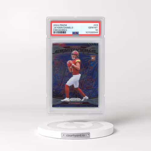 2024 Panini Prizm Fireworks #24 Jayden Daniels (PSA 10 GEM MINT)
