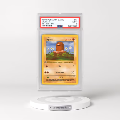 1999 Pokémon Game #47 Diglett - 1st Edition (PSA 9 MINT)