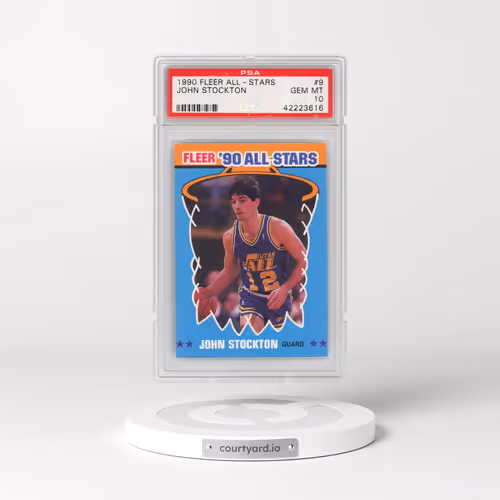 1990 Fleer All-Stars #9 John Stockton (PSA 10 GEM MINT)