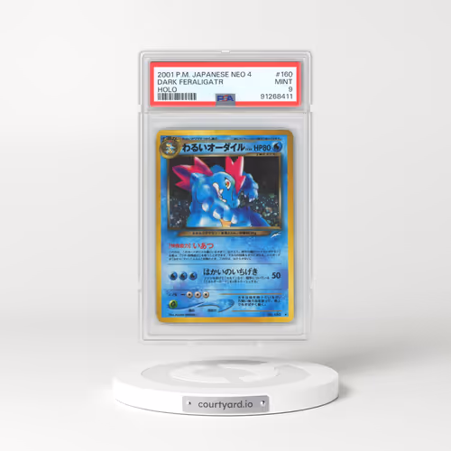 2001 Pokémon Neo 4 #160 Dark Feraligatr - Holo (PSA 9 MINT)