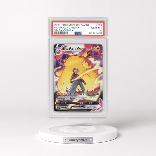 2021 Japanese Pokémon Sword & Shield Vmax Climax #223 Pikachu Vmax - Full Art (PSA 10 GEM MINT)